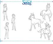 Coloriage Trois filles avec leurs cheveux