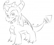 Coloriage Spyro 10