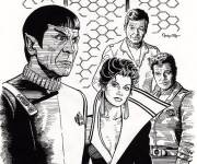 Coloriage Affiche du film Star Trek en couleurs