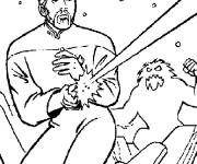 Coloriage et dessins gratuit Attaque de laser de Star Trek à imprimer