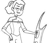 Coloriage et dessins gratuit Beckett facile de Star Trek Lower Decks à imprimer