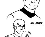 Coloriage et dessins gratuit Docteur McCoy et Monsieur Spock Star Trek à imprimer
