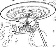 Coloriage Image du vaisseau Enterprise