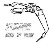 Coloriage Klingon Bird of Prey Star Trek