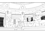 Coloriage La mission dans l'espace Star Trek Lower Decks