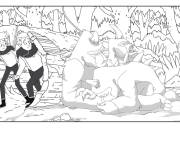 Coloriage Les aventures de Brad Boimler et Sam Rutherford de cartoon