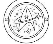 Coloriage Logo du commandement Starfleet Star Trek