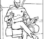 Coloriage et dessins gratuit Membre de l'équipage de l'entreprise Star Trek à imprimer