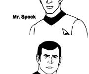 Coloriage Monsieur Spock et Scotty