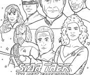 Coloriage Poster du film Star Trek Next Generation