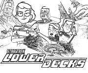 Coloriage Sc&egrave;ne du film anim&eacute; Star Trek Lower Decks