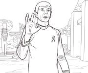 Coloriage Spock du film Star Trek