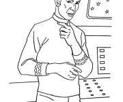 Coloriage Spock est la pour assister le captain