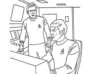 Coloriage Spock le plus intelligent de l'&eacute;quipage de l'entreprise