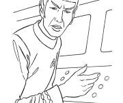 Coloriage Spock membre du crew Star Trek