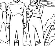 Coloriage et dessins gratuit Star Trek, étude d'une plante à imprimer