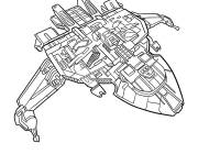 Coloriage Vaisseau Maquis Raider de Star Trek