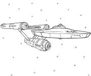 Coloriage Vausseau USS Exeter de Star Trek