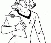 Coloriage et dessins gratuit Yeoaman Rand de Star Trek à imprimer