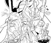 Coloriage Affiche de Star Wars