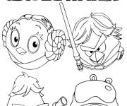 Coloriage Angry birds Star Wars