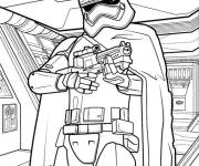 Coloriage Capitaine Phasma de Star Wars