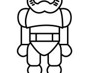 Coloriage Chibi Stormtrooper de Star Wars