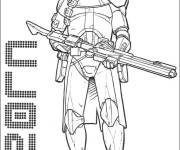 Coloriage Clone Commander Cody de Star Wars