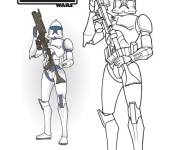Coloriage Clone du film Star Wars