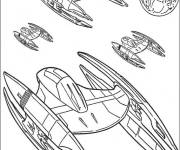 Coloriage Combat Vaisseaux Spatiaux