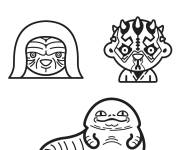 Coloriage Emoji saga de Star Wars