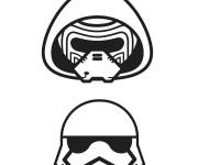 Coloriage Emoji Stormtrooper de Star Wars