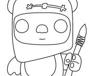 Coloriage Ewok facile