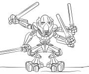 Coloriage G&eacute;n&eacute;ral Grievous de Star Wars
