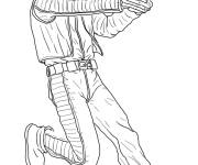 Coloriage Greedo avec son pistolet Star Wars