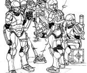 Coloriage Guerre des clones de Star Wars