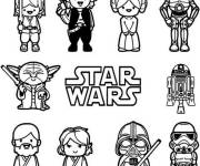 Coloriage H&eacute;ros de Star Wars