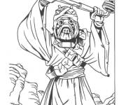 Coloriage Homme des sables de Star Wars