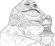 Coloriage Jabba Chef des criminels