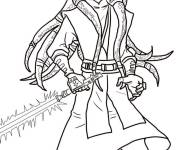 Coloriage Kit Fisto de Star Wars