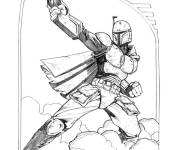 Coloriage L'attaque de Star Wars