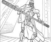 Coloriage Le g&eacute;n&eacute;ral Grievous de Star Wars