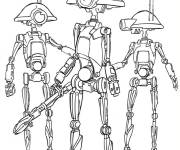 Coloriage Les Dro&iuml;des de Star Wars