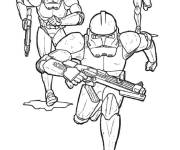 Coloriage Les Stormtroopers en poursuite