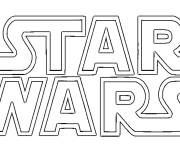 Coloriage et dessins gratuit Logo Star Wars à imprimer