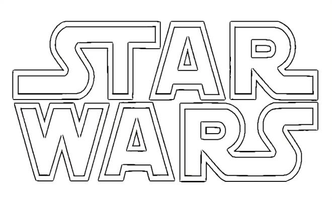 Coloriage et dessins gratuits Logo Star Wars à imprimer