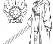 Coloriage Obi Wan Kenobi de Star Wars