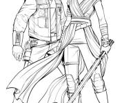 Coloriage Ray et Finn Star Wars