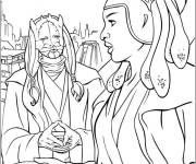 Coloriage Sc&egrave;ne du film Star Wars