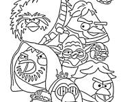 Coloriage Star Wars Angry Birds facile